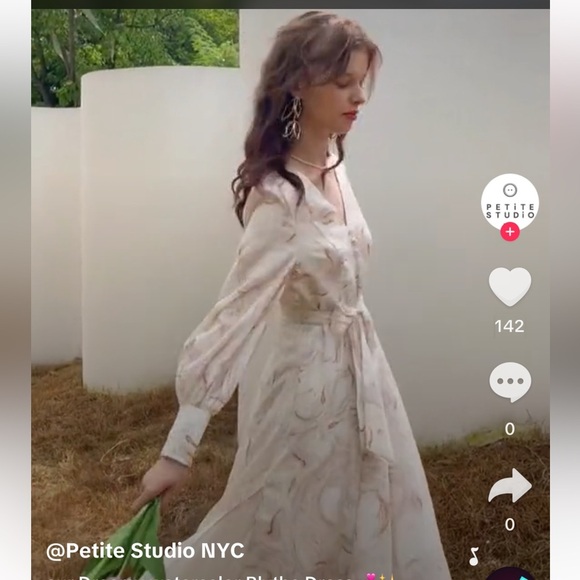 Ambrose Dress, Petite Studio NYC, Watercolor - Picture 3 of 14